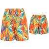 Owegvia Costumi da bagno abbinati per la famiglia Daddy and Me Pantaloni da bagno padre e figlio Costume da bagno Costumi da bagno Beachwear, Papà arancione, L