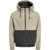 JACK&JONES PLUS JJERUSH Hood Bomber Noos Pls Bomber Bomber da Uomo, coriandolo/Dettaglio: Nero/Bianco, 4XL, Coriandolo. Dettagli: Nero/Bianco, XXXXL