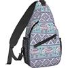 EujGvboU Zaino a tracolla per uomo donna borsa a tracolla, farfalle vicino a un cuore borsa a tracolla leggera zaino con una cinghia multiuso viaggio escursionismo zaino, Elefante etnico indiano