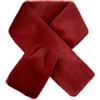 Futrzane Modern Sciarpa - Sciarpe Donna Invernali - Scalda Collo di Pelliccia (Rosso Modern)