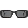 KOMONO Malick Black Tortoise Unisex Rectangular Tritan Sunglasses for Men and Women with UV Protection and Scratch-Resistant Lenses