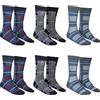 Renato Balestra 6 Paia - Calze Invernali Uomo con Fantasie - Multicolore - No pilling - Made in Italy - Non stringono (43/46, Tartan Basse)
