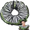 UniqKaliber Collare da clown a strati, in tulle con volant, finto collare in rete, per Halloween, carnevale, cosplay, Verde, One Size