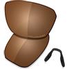 Saucer Lenti di ricambio premium e naselli per occhiali da sole Oakley Split Shot OO9416, Marrone Ambra Polarizzato, Taglia unica