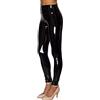 NewL Leggings da Donna a Specchio in Finta Pelle Verniciata Riflettente Lucido Elasticizzato stringono i Pantaloni a Vita Alta Sottile