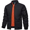 KEFITEVD Giubbotto Uomo Invernale Bomber Caldo Imbottito Casual Antivento