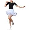 MoLig Gonna Da Ballo Latino Con Frange For Ragazze For Bambini, Gonna Da Ballo Mini Skorts Con Body In Due Pezzi, Gonne Da Ballo For Performance Di Abbigliamento Da Ballo Sala Da Ballo Chacha Sala Da Ballo