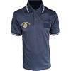 ALGI Polo Guardia Giurata con Stemma GPG Celeste Mod. Poly Microfibra Blu Navy