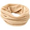 Prettystern scaldacollo tubolare sciarpa ad anello donna di 100% Cachemire Lana sciarpa tubolare Uomo collo di Cashmere Unisex beige
