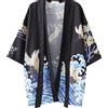 SINROYEE Cardigan da donna con stampa a scialle giapponese, kimono, top coprire, sciolto, maniche a 3/4, camicetta da spiaggia