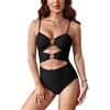 SHEKINI Cutout Costume da Bagno Intero da Donna Regolabile Costumi Intero Donna