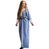 Leonardo Carbone® Abito da donna Freya | ricamo a mano | bicolore | carnevale, Halloween, cosplay, LARP, medievale, costume, abito da festa, cotone | 100% cotone