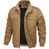 MAGCOMSEN Giacca da Uomo Antipioggia Primavera Autunno Bomber Aviatore Leggero Giubbotto