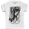 3styler T-Shirt Uomo Bianca Leone Lion Stay Hungry Stay Amazink - Linea Amazink - Cotone Fiammato (Slub) 150 gr/mq (L, Bianco)