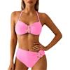 EODJXIO Abbigliamento Donna Swimsuit Cover One Piece Costume da Bagno Mare Costumi Curvy Intero Modellante Due Pezzi Fascia