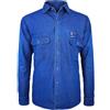 VEQUÈ Camicia di Jeans Uomo Regular Cotone Sportiva Manica Lunga Denim Comoda Tasche Casual (IT, Testo, L, Regular, Regular, Denim)