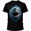 DARK EMBER - T Shirt Bambino e Ragazzo - Shark Splash. Maglia in Cotone. Maglietta vestibilità Regular
