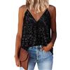 AirMood Donne Sexy V Neck Sparkle Shimmer Tank Gilet Paillettes Top Las Vegas Disco Paillettes Tank, Nero, M