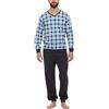 Timone Pigiama Uomo Lungo TI30-107 (Quadri4 Grafito, XXL)