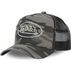 Von Dutch - Berretto mimetico grigio con stemma argento Custom Baseball Cam - Uomo, verde, taglia unica