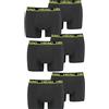 HEAD Boxer da uomo, confezione da 6, Phantom/lime Punch, L