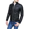 Evoga Giubbotto giacca uomo casual nero slim fit in ecopelle giubbino bomber moto chiodo (IT, Testo, 3XL, Regular, Regular, Nero)