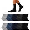 Basic Treasure 20 Paia Calzini Uomo e Donna, Calze Cotone Blu, 47-49