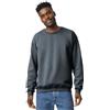 TICTEX Felpa Girocollo per Uomo in Cotone - Felpa Basic Senza Cappuccio per Uso Quotidiano e Abbigliamento da Lavoro - Dark Heather, M