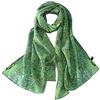 YangtzeStore Sciarpa lunga in crêpe di seta classica con stampa artistica
