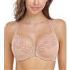 DotVol Donna Reggiseno correttore posturale Anteriore Minimizer per Reggiseno Senza Fili Confortevole Beige 4C