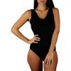 Clessidra Pacco da 2 Body Spalla Larga Donna in Cotone Elasticizzato Made in Italy, Bodysuit, Cotone, Body Donna, Sottogiacca, Top, Body, Smanicato PD1311