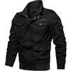 Vhersily Giacca Militare da Uomo Leggera Primavera Estate Bomber Giubbino Antivento Giubbotto con Cerniera Tasche, per Viaggi E Passeggiate, da Trekking, per Autunno e Inverno, Versatili per Look