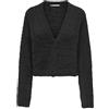 Only OnlIggy Crop Cardigan Corto da Donna in Pelliccia Sintetica, Nero, L