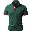 LIUPMWE Polo Uomo Manica Corta Ricamo Giraffa Cotone Moda Comodo vestibilità Slim Golf Poloshirt Sportive Shirt