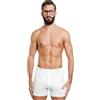 Nottingham 3 Boxer Uomo in Cotone Filo di Scozia con Apertura Anteriore e Bottoni, Colore Bianco