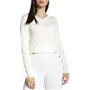 Guess Jeans da Donna Guess Gena VN LS Swtr Maglione Maglione, Bianco, XL