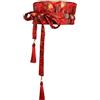 FRESQA Cintura kimono tradizionale giapponese cintura da donna corsetto nappa cintura blu modello onda cintura larga Yukata gru Haori Obi cinture di vita asiatiche