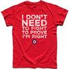 3styler T-Shirt Uomo Baba O'Riley 1 - I Don't Need to Fight to Prove I'm Right - The Who & Pete Townshen - Lyrics Shirt - Linea Classic - 100% Cotone 185 gr/mq