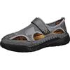 CPIDAH Zoccoli E Pantofole da Uomo, Sandali Estivi con Punta Chiusa, Antiscivolo, Sandali Estivi da Trekking, Sandali Asciutti in Rete, Sandali da Spiaggia, Scarpe A Nuvola Grigio 43