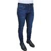 Evoga Jeans Uomo Blu Chino's Sartoriali Denim Pantaloni Slim Fit da 42 a 60