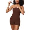 SHEKINI Shapewear Bodysuit Donna Senza Spalline Elegant Body Contenitivo Modellante Body Shaper a Fascia con Tracolla Staccabile Schiena Scoperta Shaping Body Dimagrante Pancia Piatta Pantaloncini