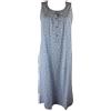 Linclalor Camicia Notte Spalla Larga 100% Cotone Maglina Taglie Forti E CALIBRATE Fino alla TG.60 Art.75003 (Azzurro, 46)