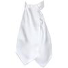 Remo Sartori - Foulard Uomo Ascot Doppia Pala In Pura Seta Tinta Unita, Made In Italy (Bianco)