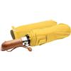 KELINTER Ombrello Pieghevole Automatico - 10 Steli Rinforzati, Teflon 300T, Antivento, Manico in Legno Ergonomico, Compatto 480g - Per Uomini & Donne (Rosa)