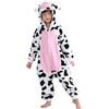COOKY.D Pigiama Unisex Animale con Cappuccio per Bambini Romper Tutto in Uno Chiusura a Bottone Pigiama per Bambini da 3-12 Anni Pigiama da Ragazza Regali per Le Feste