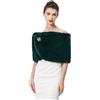 BEAUTELICATE Donna Pelliccia Sintetica Stola Elegante Coprispalle Scialle Winter per Abito da Sposa Matrimonio Invernale Cerimonia Sposa Damigella