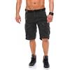 Geographical Norway Perle Pantaloni Corti Cargo da Uomo con Cintura Hellblau