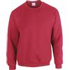 TICTEX Felpa Girocollo per Uomo in Cotone - Felpa Basic Senza Cappuccio per Uso Quotidiano e Abbigliamento da Lavoro - Antique Cherry Red, S