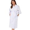 Tesmark Vestaglia da donna in cotone con stampa floreale a foglie, abbigliamento da casa da donna, vestaglia avvolgente con cintura a maniche corte, taglie 10-30, MN18, Foglia blu