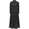 inlzdz Cappotto Lungo da Donna in Ecopelle Cappotto Matrix Trench Lungo Giacca in Pelle Giubbotto Lucido Giacca Con Cerniera per Feste di Carnevale Clubwear Nero S